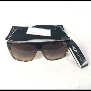 Quay brown sun glasses gently used